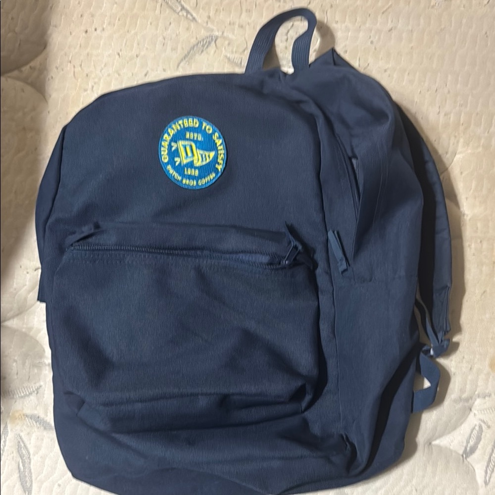 Blue Backpack with Logo